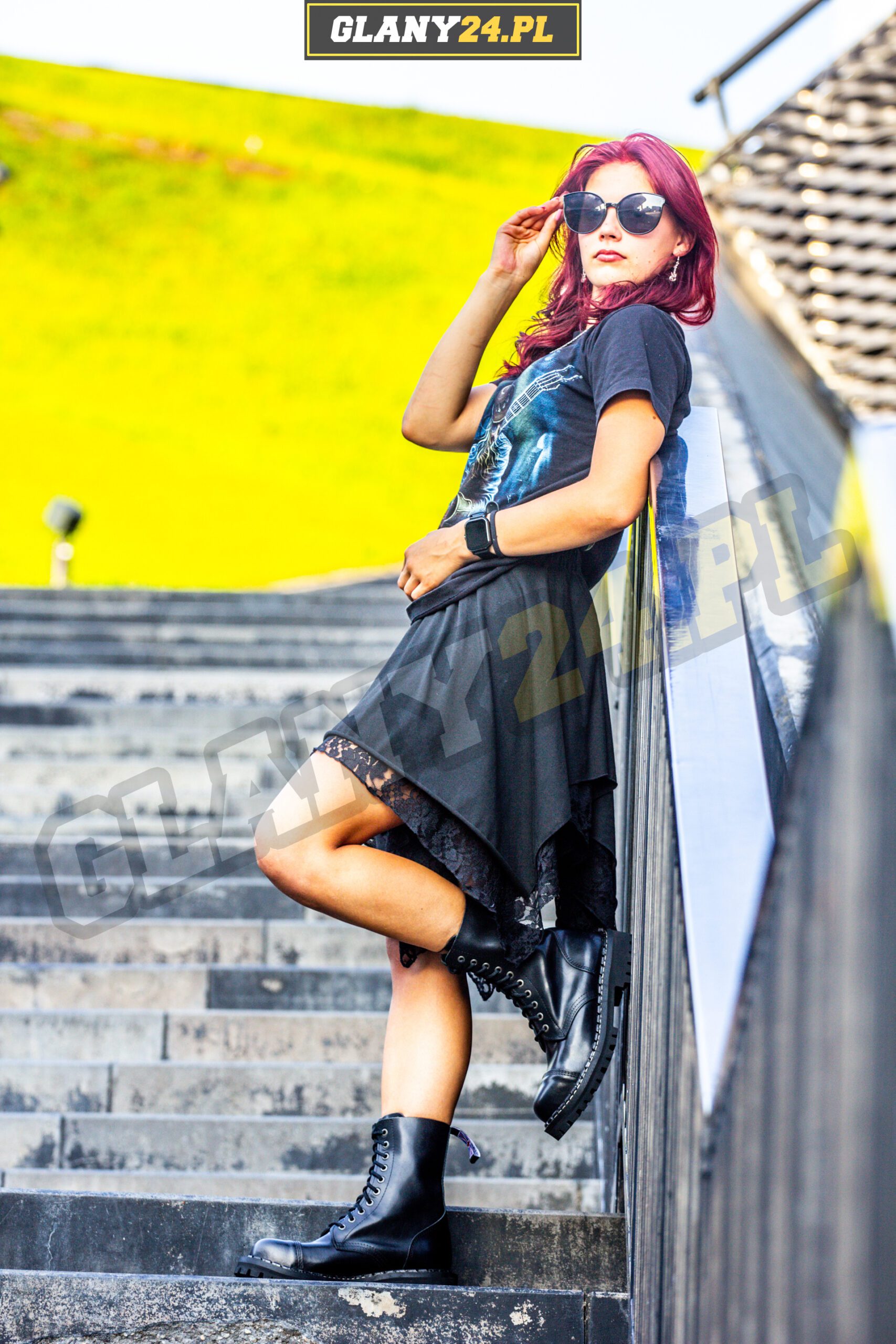 Glany 10 dziurek CZARNE