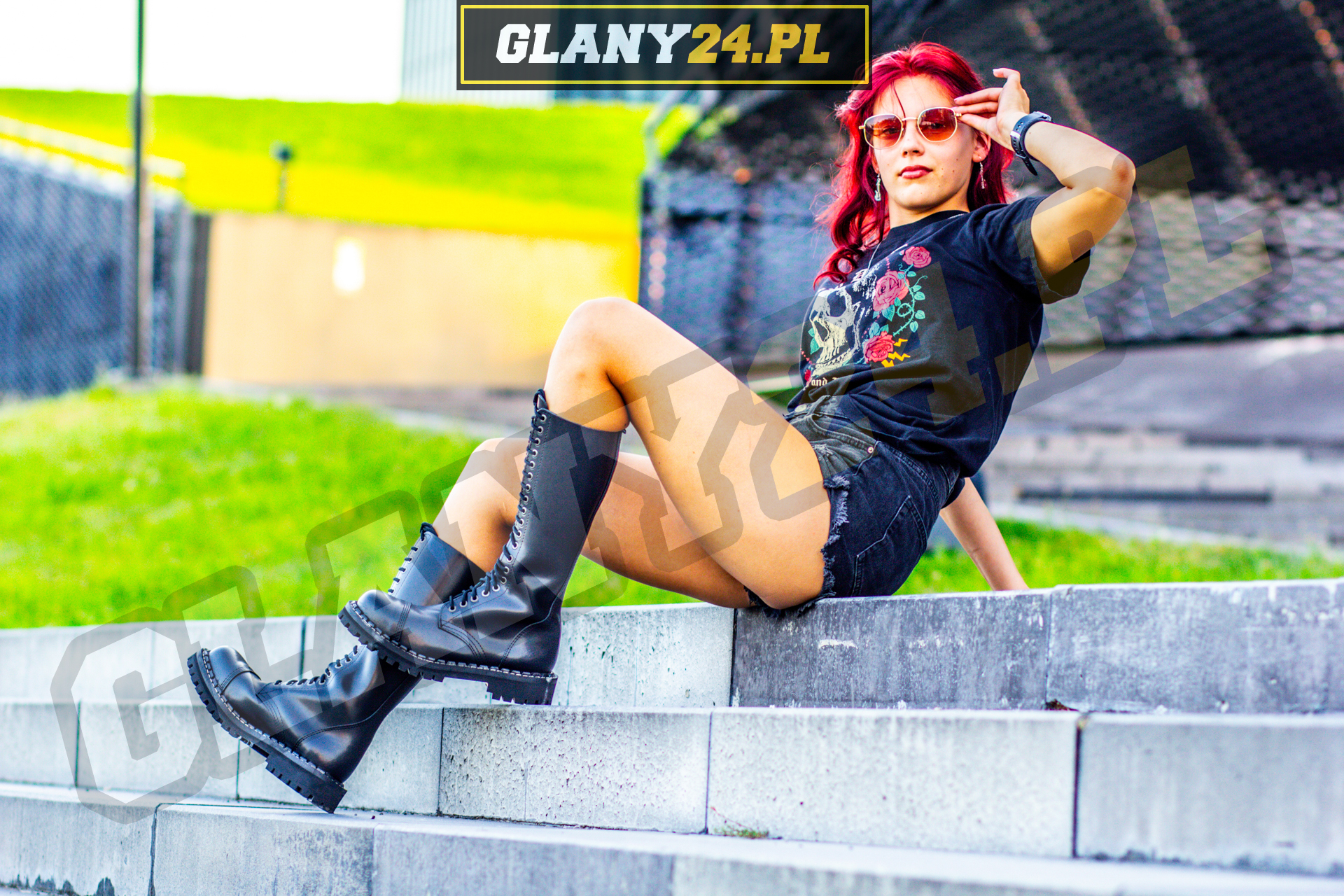 Glany 20 dziurek CZARNE