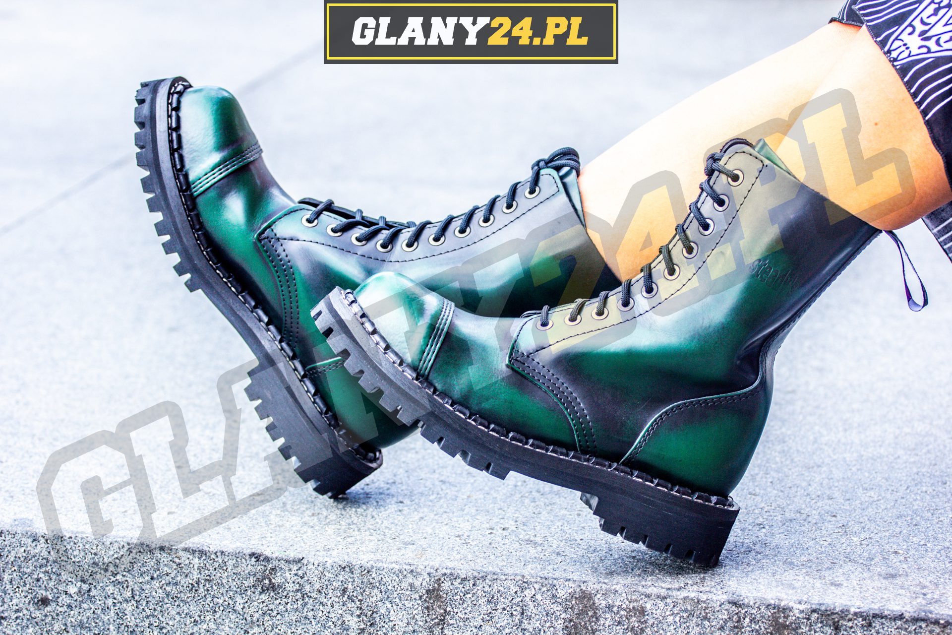 Glany przecierane na zielono